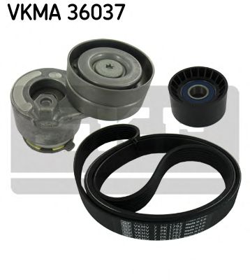VKMA 36037 SKF Комплект поликлинових ременів (з роликами)1